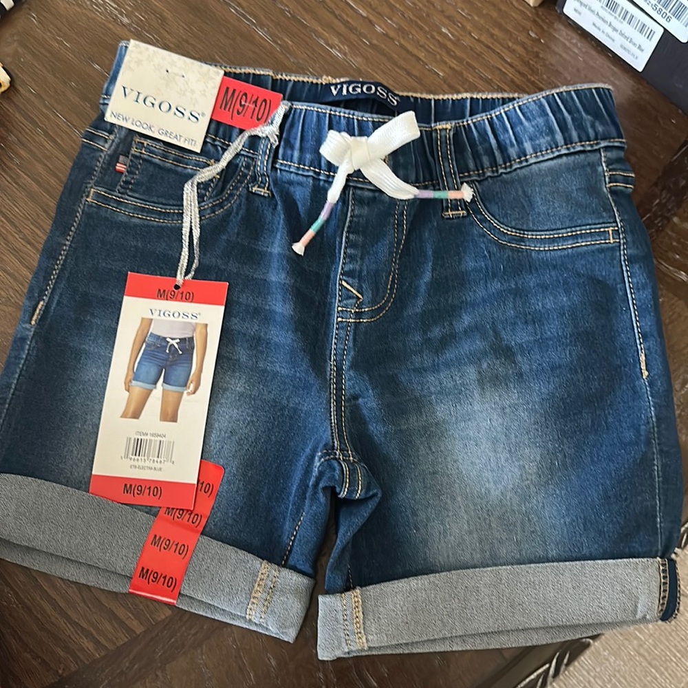 BRand new girls denim shorts